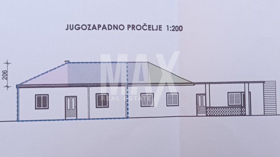 Zadar,prizemnica 133,79m2+okućnica 519,50m2-Prilika!!!