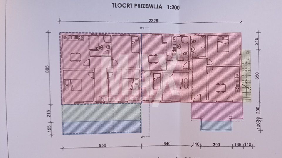 Zadar,prizemnica 133,79m2+okućnica 519,50m2-Prilika!!!